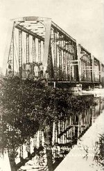 Frisco railroad bridge at Wyandotte, OK.